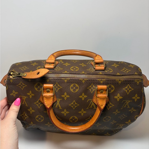 Louis Vuitton Speedy 30 Monogram Vintage Pre Date Code 80s/70s w/COA - Picture 9 of 16